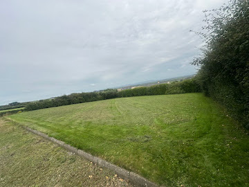 Large grass area after grounds maintenance
